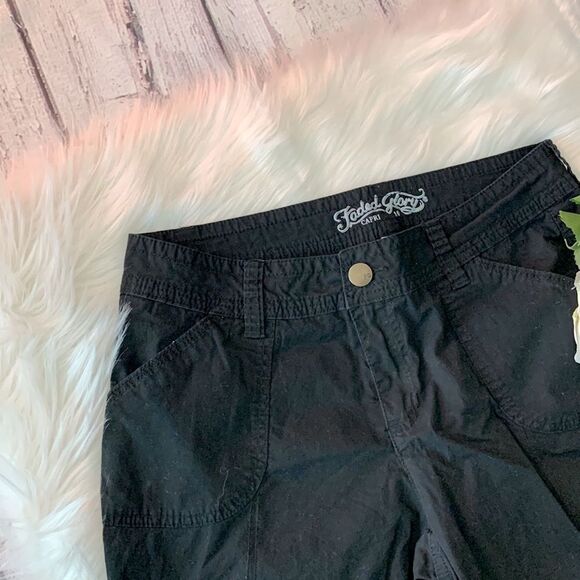 FADED GLORY WOMEN WOVEN CAPRI SIZE 6 - Picture 3 of 6